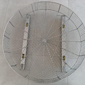 Runde Edelstahll Korb mit Durchmesser 1200mm